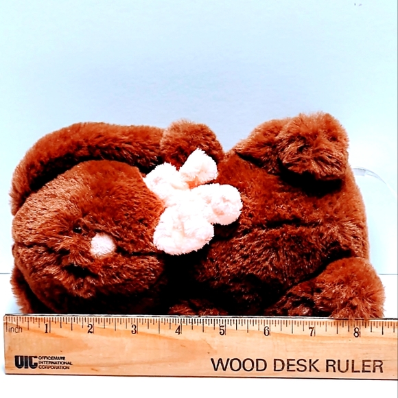 Animal Adventure Chocolate Bunny lop Eared 8 in plush collectible stuffed animal - Picture 3 of 8